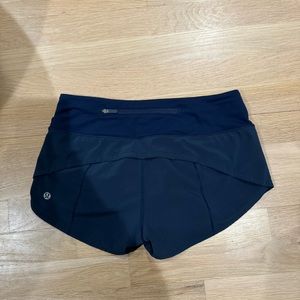 Navy blue luluemon shorts